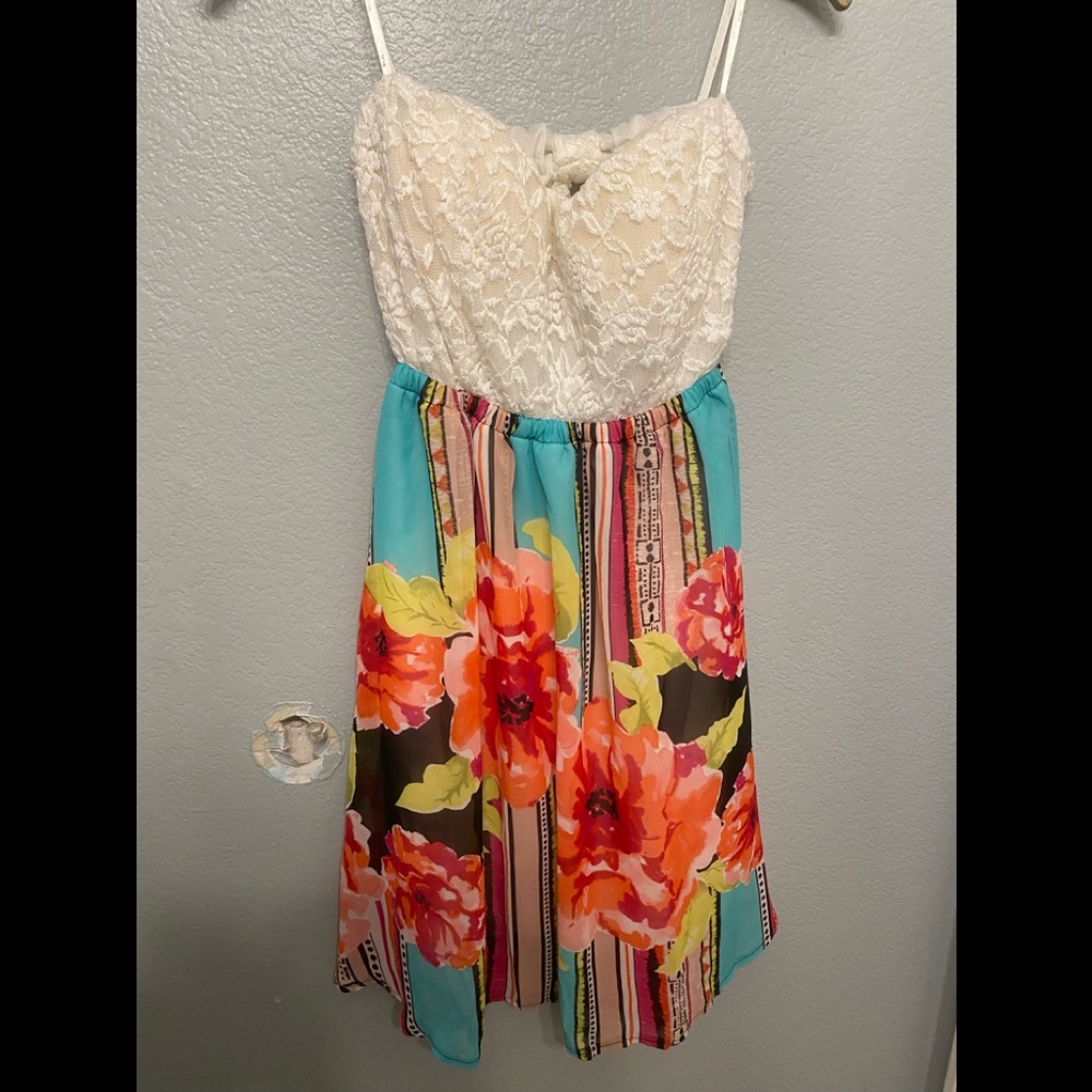 Iris floral dress